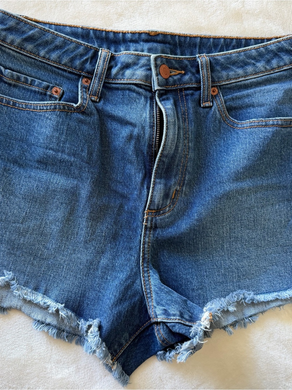 PINK Victoria's Secret Blue Denim Cutoff Shorts
